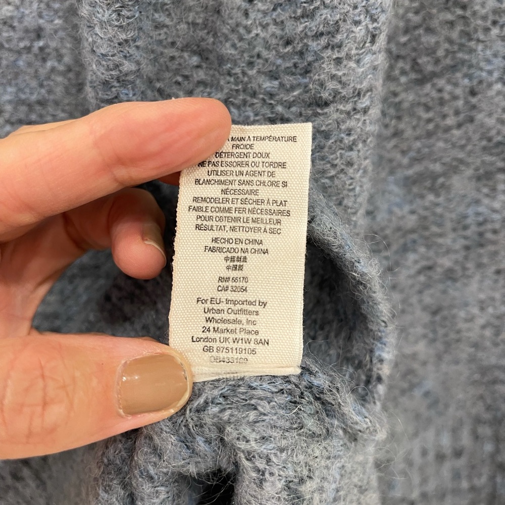 Free People blue long sleeve sweater - Picture 5 of 7